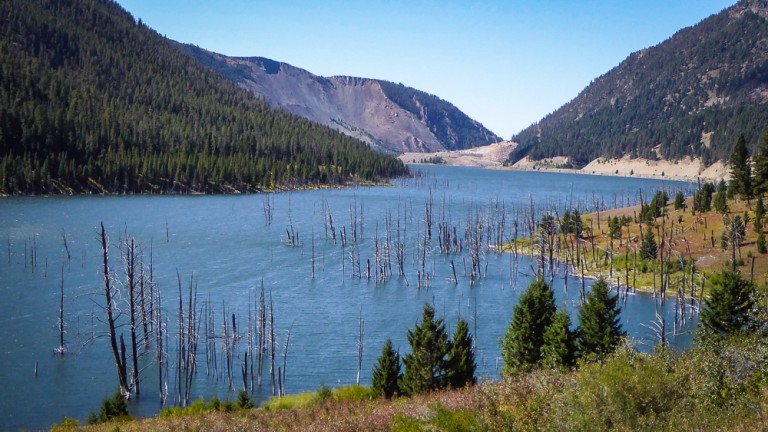 quake lake. wyoming