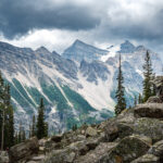 Mountain range near Agnes Lake