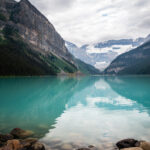 The clear water of Lake Louise