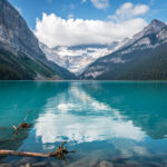 The clear blue water of Lake Louise  