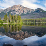 The clear water of Pyramid Lake  