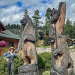 The entrance to the Pyramid Lake Lodge