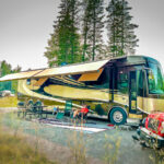 An RV at Frank Slide