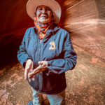 A Navajo tour guide at Antelope Canyon