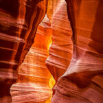 The grooves of the Antelope Canyon