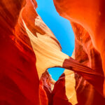 The orange Antelope Canyon