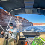 Exploring Lake Powell by boat