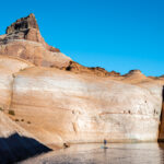 A person exploring Lake Powell