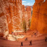 People walking at the Bryce Canyon National Park  