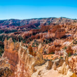 The scenic view of the Bryce Canyon