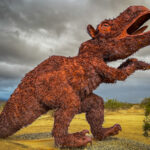 A dinosaur statue at Borrego Springs  