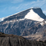 A snowy mountain