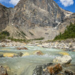 The shoreline of the Emerald Lake