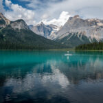 A mountain range near Emerald Lake