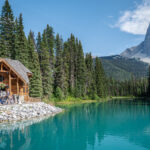 A cabin beside Emerald Lake