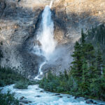 A waterfall located at Yoho National Park in Canada