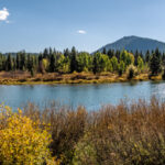 The lake surrounding Grand Teton National Park