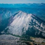 Flying above the Frank Slide