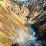 Two rainbows at Yellowstone