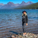 A woman at Lake McDonald