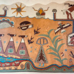 Colorful art about the Ancestral Puebloans