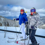 Two people in quality ski gear  