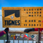 Glacier Grande Motte sign